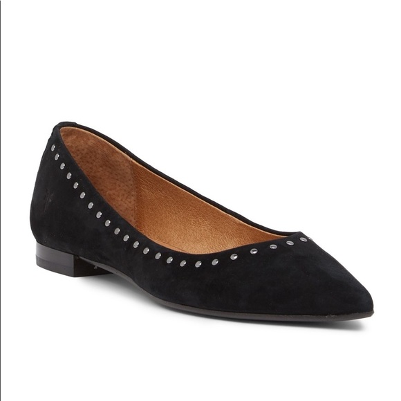 frye sienna studded ballet flat